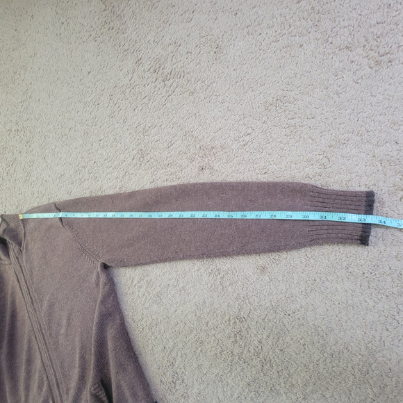 Patagonia Mens XL Lambswool Nylon Full Zip Sweater Cardigan Brown - Picture 7 of 11